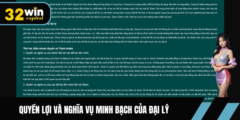 Quyền lợi và nghĩa vụ minh bạch của đại lý
